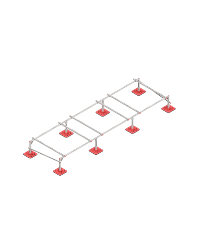 Опорная конструкция для установки оборудования TECHNORAPTOR FOOT 5000х1500 HD КМ-профиль (KM-TR-F-SSEI-5000-1500 HD) в Сергиевом Посаде Системы видеонаблюдения Pintop.ru