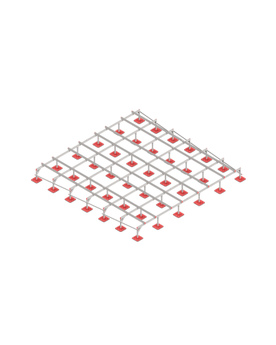 Опорная конструкция для установки оборудования TECHNORAPTOR FOOT 6000х6000 КМ-профиль (KM-TR-F-SSEI-6000-6000) в Сергиевом Посаде Системы видеонаблюдения Pintop.ru