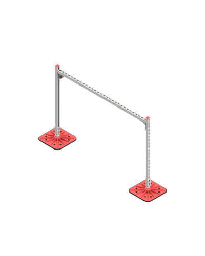 Опорная конструкция для горизонтальных прямоугольных воздуховодов и металлических лотков кабеленесущих систем TECHNORAPTOR FOOT 1500х1000 HD КМ-профиль (KM-TR-F-SSHRAD-1500-1000 HD) в Сергиевом Посаде Системы видеонаблюдения Pintop.ru
