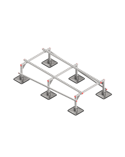 Опорная конструкция для установки оборудования TECHNORAPTOR STEELFOOT 1000х2000 тип 2 КМ-профиль (KM-TR-STF-SSEI-1000-2000-2) в Сергиевом Посаде Системы видеонаблюдения Pintop.ru