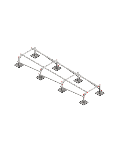Опорная конструкция для установки оборудования TECHNORAPTOR STEELFOOT 1000х4000 КМ-профиль (KM-TR-STF-SSEI-1000-4000) в Сергиевом Посаде Системы видеонаблюдения Pintop.ru