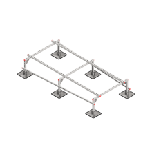 Опорная конструкция для установки оборудования TECHNORAPTOR STEELFOOT 1200х2500 КМ-профиль (KM-TR-STF-SSEI-1200-2500)
