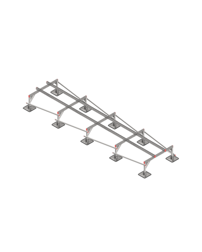 Опорная конструкция для установки оборудования TECHNORAPTOR STEELFOOT 1200х5000 тип 1 HD КМ-профиль (KM-TR-STF-SSEI-1200-5000-1 HD) в Сергиевом Посаде Системы видеонаблюдения Pintop.ru