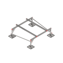 Опорная конструкция для установки оборудования TECHNORAPTOR STEELFOOT 1500х1500 тип 2 HD КМ-профиль (KM-TR-STF-SSEI-1500-1500-2 HD)