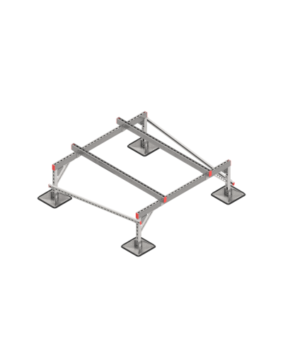 Опорная конструкция для установки оборудования TECHNORAPTOR STEELFOOT 1500х1500 тип 2 HD КМ-профиль (KM-TR-STF-SSEI-1500-1500-2 HD) в Сергиевом Посаде Системы видеонаблюдения Pintop.ru