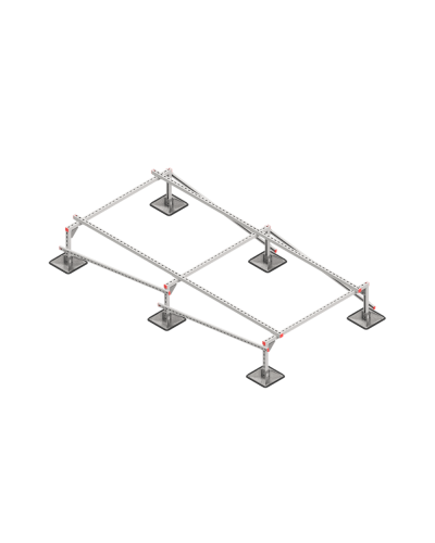 Опорная конструкция для установки оборудования TECHNORAPTOR STEELFOOT 1500х3000 тип 4 КМ-профиль (KM-TR-STF-SSEI-1500-3000-4) в Сергиевом Посаде Системы видеонаблюдения Pintop.ru
