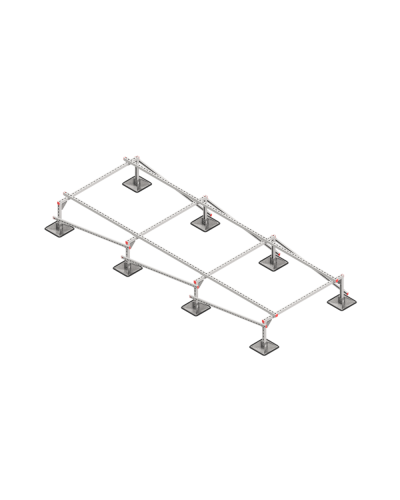 Опорная конструкция для установки оборудования TECHNORAPTOR STEELFOOT 1500х4000 тип 1 КМ-профиль (KM-TR-STF-SSEI-1500-4000-1) в Сергиевом Посаде Системы видеонаблюдения Pintop.ru