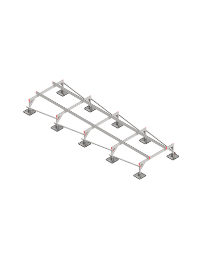 Опорная конструкция для установки оборудования TECHNORAPTOR STEELFOOT 1500х5000 КМ-профиль (KM-TR-STF-SSEI-1500-5000) в Сергиевом Посаде Системы видеонаблюдения Pintop.ru