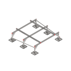 Опорная конструкция для установки оборудования TECHNORAPTOR STEELFOOT 1800х1800 КМ-профиль (KM-TR-STF-SSEI-1800-1800)