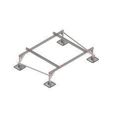 Опорная конструкция для установки оборудования TECHNORAPTOR STEELFOOT 2000х1500 тип 2 HD КМ-профиль (KM-TR-STF-SSEI-2000-1500-2 HD)