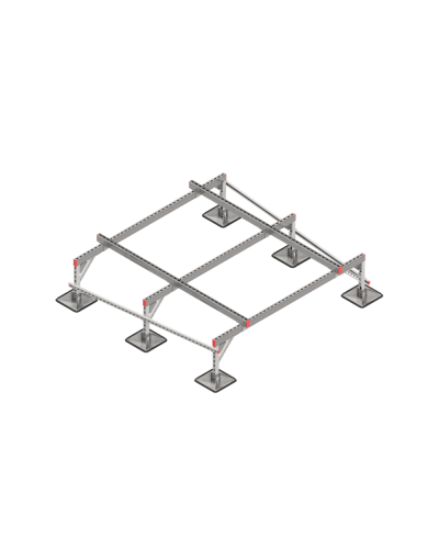 Опорная конструкция для установки оборудования TECHNORAPTOR STEELFOOT 2000х2000 HD КМ-профиль (KM-TR-STF-SSEI-2000-2000 HD) в Сергиевом Посаде Системы видеонаблюдения Pintop.ru