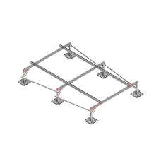 Опорная конструкция для установки оборудования TECHNORAPTOR STEELFOOT 2000х3000 тип 1 HD КМ-профиль (KM-TR-STF-SSEI-2000-3000-1 HD)