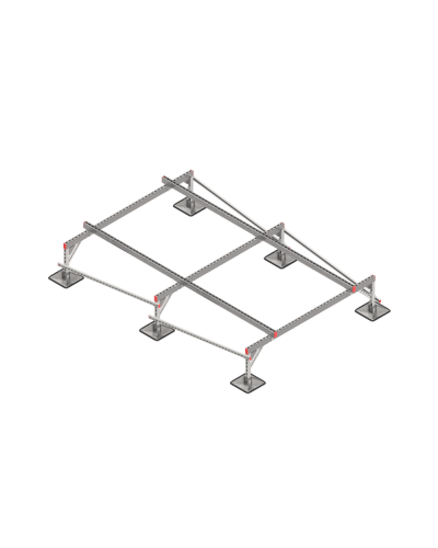 Опорная конструкция для установки оборудования TECHNORAPTOR STEELFOOT 2000х3000 тип 1 HD КМ-профиль (KM-TR-STF-SSEI-2000-3000-1 HD) в Сергиевом Посаде Системы видеонаблюдения Pintop.ru