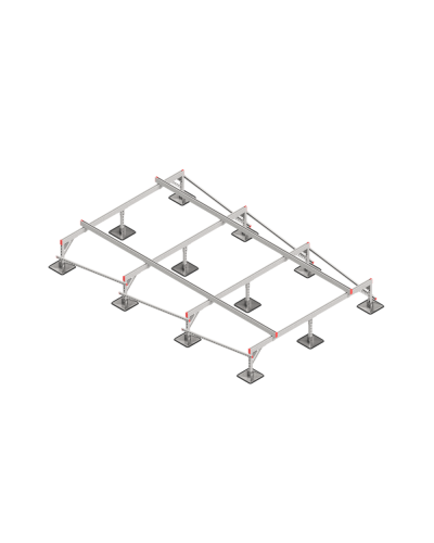 Опорная конструкция для установки оборудования TECHNORAPTOR STEELFOOT 2500х4000 КМ-профиль (KM-TR-STF-SSEI-2500-4000) в Сергиевом Посаде Системы видеонаблюдения Pintop.ru
