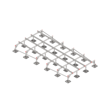 Опорная конструкция для установки оборудования TECHNORAPTOR STEELFOOT 2500х5000 КМ-профиль (KM-TR-STF-SSEI-2500-5000)