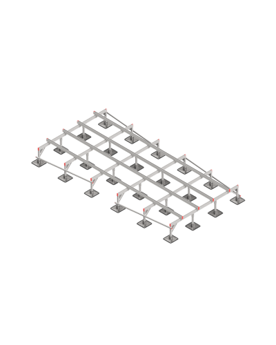 Опорная конструкция для установки оборудования TECHNORAPTOR STEELFOOT 2500х5000 КМ-профиль (KM-TR-STF-SSEI-2500-5000) в Сергиевом Посаде Системы видеонаблюдения Pintop.ru
