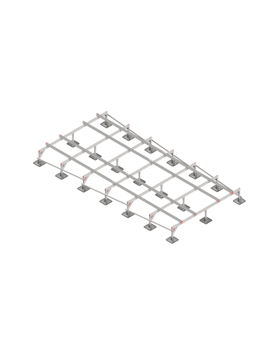 Опорная конструкция для установки оборудования TECHNORAPTOR STEELFOOT 3000х6000 тип 1 КМ-профиль (KM-TR-STF-SSEI-3000-6000-1) в Сергиевом Посаде Системы видеонаблюдения Pintop.ru