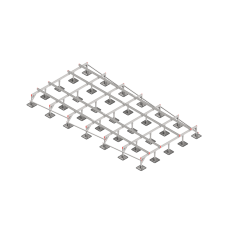 Опорная конструкция для установки оборудования TECHNORAPTOR STEELFOOT 3000х6000 тип 2 HD КМ-профиль (KM-TR-STF-SSEI-3000-6000-2 HD)