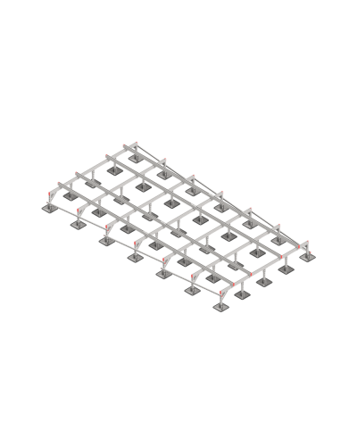 Опорная конструкция для установки оборудования TECHNORAPTOR STEELFOOT 3000х6000 тип 2 HD КМ-профиль (KM-TR-STF-SSEI-3000-6000-2 HD) в Сергиевом Посаде Системы видеонаблюдения Pintop.ru