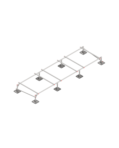 Опорная конструкция для установки оборудования TECHNORAPTOR STEELFOOT 5000х1500 HD КМ-профиль (KM-TR-STF-SSEI-5000-1500 HD) в Сергиевом Посаде Системы видеонаблюдения Pintop.ru