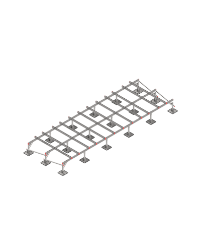 Опорная конструкция для установки оборудования TECHNORAPTOR STEELFOOT 6000х2000 HD КМ-профиль (KM-TR-STF-SSEI-6000-2000 HD) в Сергиевом Посаде Системы видеонаблюдения Pintop.ru