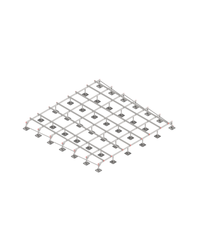 Опорная конструкция для установки оборудования TECHNORAPTOR STEELFOOT 6000х6000 КМ-профиль (KM-TR-STF-SSEI-6000-6000) в Сергиевом Посаде Системы видеонаблюдения Pintop.ru