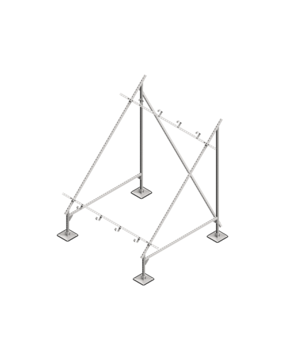 Опорная конструкция для установки солнечной панели/коллектора TECHNORAPTOR STEELFOOT КМ-профиль (KM-TR-STF-SSfSPI-C) в Сергиевом Посаде Системы видеонаблюдения Pintop.ru