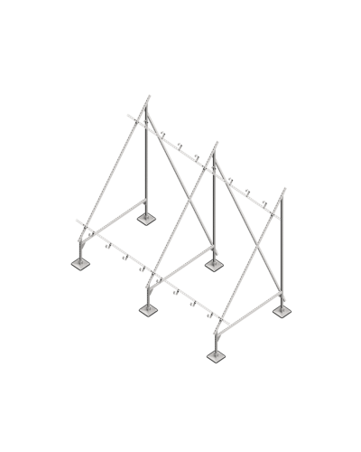 Опорная конструкция для установки нескольких солнечных панелей/коллекторов TECHNORAPTOR STEELFOOT HD КМ-профиль (KM-TR-STF-SSfMMPI-C HD) в Сергиевом Посаде Системы видеонаблюдения Pintop.ru