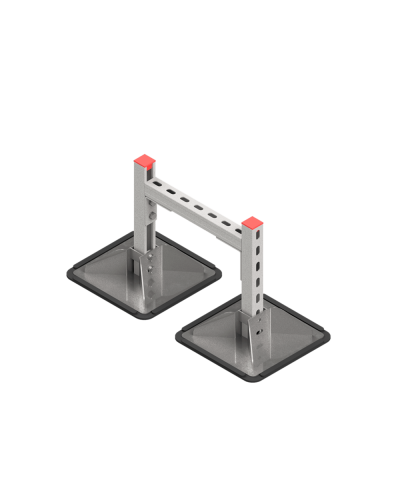 Опорная конструкция для горизонтальных прямоугольных воздуховодов и металлических лотков кабеленесущих систем TECHNORAPTOR STEELFOOT 350х500 КМ-профиль (KM-TR-STF-SSHRAD-350-500) в Сергиевом Посаде Системы видеонаблюдения Pintop.ru