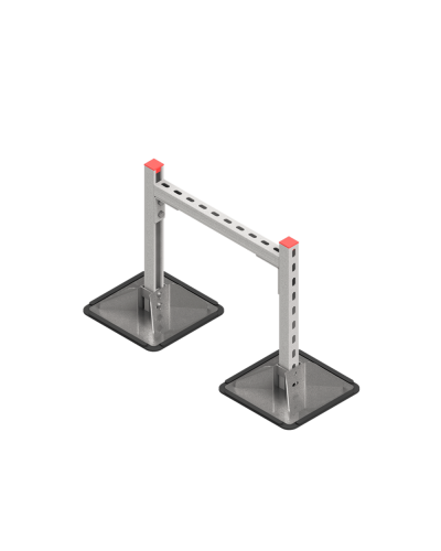 Опорная конструкция для горизонтальных прямоугольных воздуховодов и металлических лотков кабеленесущих систем TECHNORAPTOR STEELFOOT 500х500 HD КМ-профиль (KM-TR-STF-SSHRAD-500-500 HD) в Сергиевом Посаде Системы видеонаблюдения Pintop.ru