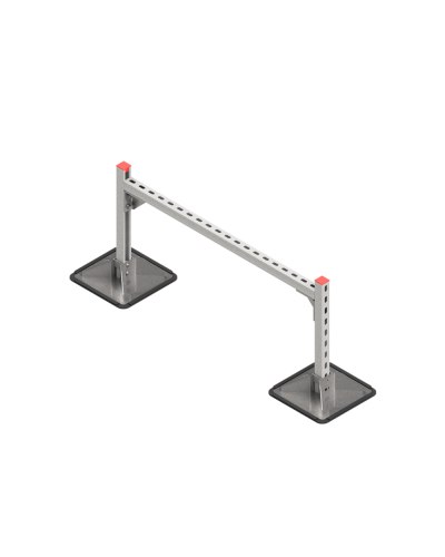 Опорная конструкция для горизонтальных прямоугольных воздуховодов и металлических лотков кабеленесущих систем TECHNORAPTOR STEELFOOT 1000х500 HD КМ-профиль (KM-TR-STF-SSHRAD-1000-500 HD) в Сергиевом Посаде Системы видеонаблюдения Pintop.ru