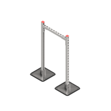 Опорная конструкция для горизонтальных прямоугольных воздуховодов и металлических лотков кабеленесущих систем TECHNORAPTOR STEELFOOT 500х1000 HD КМ-профиль (KM-TR-STF-SSHRAD-500-1000 HD)