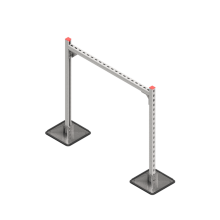 Опорная конструкция для горизонтальных прямоугольных воздуховодов и металлических лотков кабеленесущих систем TECHNORAPTOR STEELFOOT 1000х1000 КМ-профиль (KM-TR-STF-SSHRAD-1000-1000)