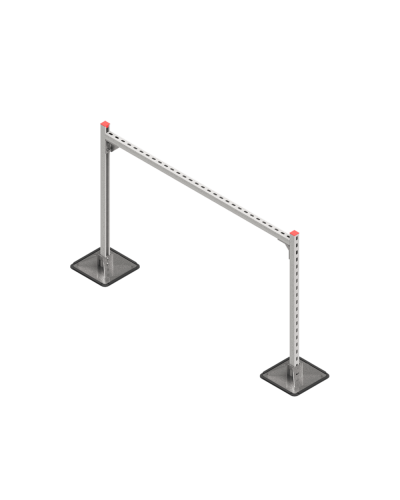 Опорная конструкция для горизонтальных прямоугольных воздуховодов и металлических лотков кабеленесущих систем TECHNORAPTOR STEELFOOT 1500х1000 КМ-профиль (KM-TR-STF-SSHRAD-1500-1000) в Сергиевом Посаде Системы видеонаблюдения Pintop.ru