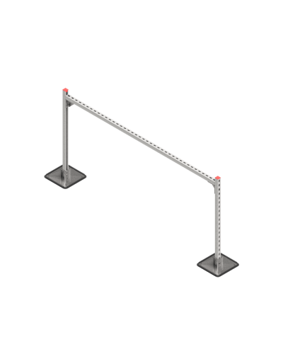 Опорная конструкция для горизонтальных прямоугольных воздуховодов и металлических лотков кабеленесущих систем TECHNORAPTOR STEELFOOT 2000х1000 HD КМ-профиль (KM-TR-STF-SSHRAD-2000-1000 HD) в Сергиевом Посаде Системы видеонаблюдения Pintop.ru