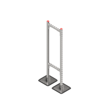 Опорная конструкция для горизонтальных прямоугольных воздуховодов и металлических лотков кабеленесущих систем TECHNORAPTOR STEELFOOT 350х1500 КМ-профиль (KM-TR-STF-SSHRAD-350-1500)