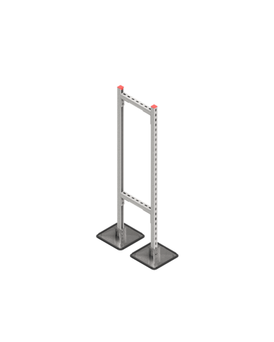 Опорная конструкция для горизонтальных прямоугольных воздуховодов и металлических лотков кабеленесущих систем TECHNORAPTOR STEELFOOT 350х1500 HD КМ-профиль (KM-TR-STF-SSHRAD-350-1500 HD) в Сергиевом Посаде Системы видеонаблюдения Pintop.ru