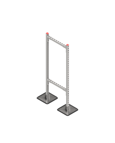 Опорная конструкция для горизонтальных прямоугольных воздуховодов и металлических лотков кабеленесущих систем TECHNORAPTOR STEELFOOT 500х1500 HD КМ-профиль (KM-TR-STF-SSHRAD-500-1500 HD) в Сергиевом Посаде Системы видеонаблюдения Pintop.ru