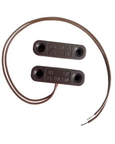 Извещатель охранный точечный магнитоконтактный Магнито-контакт ИО 102-54 (корпус ABS пластик) (Коричневый) в Сергиевом Посаде Извещатели охранные Pintop.ru