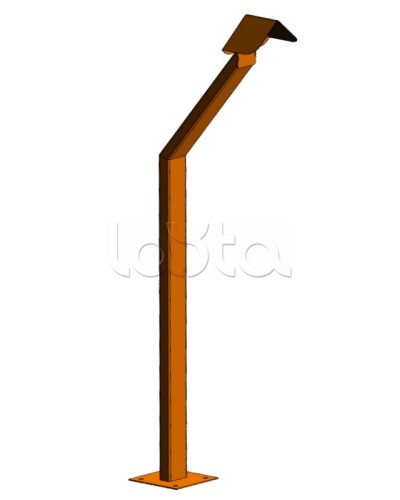 Стойка кнопки выхода Аякс наклонная исп.00 (на асфальт), оранжевая Магнито-контакт в Сергиевом Посаде Дополнительное оборудование для ОПС Pintop.ru