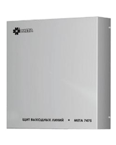 Щит выходных линий с грозозащитой на 12 линий МЕТА 7480 в Сергиевом Посаде Система оповещения и трансляции Мета Pintop.ru