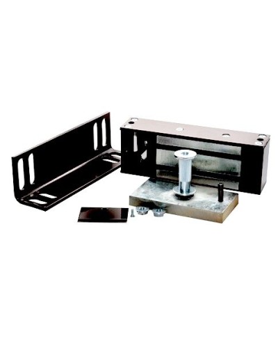 Замок электромагнитный Олевс М2-300 с уголком черный в Сергиевом Посаде Электромагнитные замки Pintop.ru