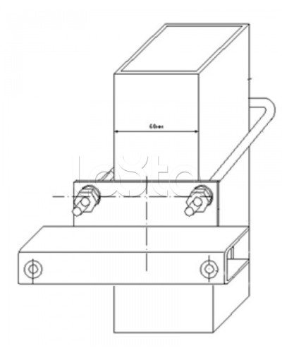 Узел крепления блоков подключения и управления БД-НР, БМ-НР, БУПР извещателей Омега-микродизайн УЗК-КС 60 в Сергиевом Посаде Кронштейны и планки для извещателей Pintop.ru