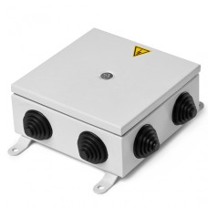 Коробка монтажная огнестойкая металлическая герметичная КМОМГ (8к х 10мм) 150х150х60 IP66 (6 вводов) ПожТехКабель (076-551)