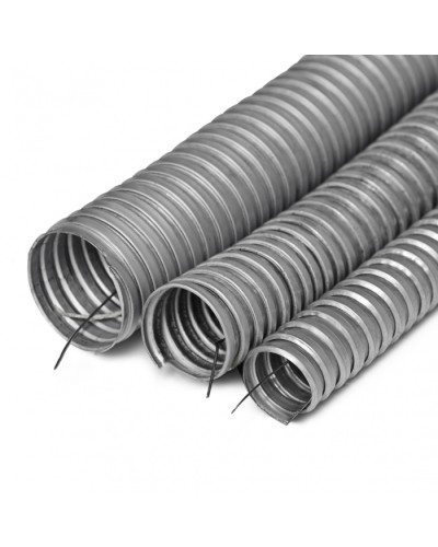 Металлорукав Р3-Ц-Х 15 (15 мм) с зондом ПожТехКабель 801-015 (100 м) в Сергиевом Посаде Металлорукав Pintop.ru