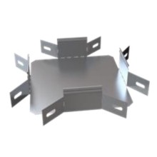 Ответвитель Х-образный горизонтальный 100x50 (0,7) ПожТехКабель (566-002)