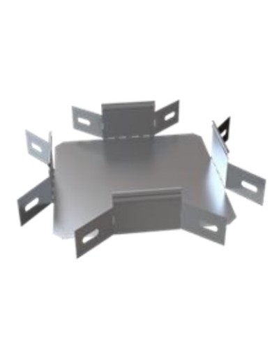 Ответвитель Х-образный горизонтальный 500х100 (1,0) ПожТехКабель (566-226) в Сергиевом Посаде Аксессуары для лотков Pintop.ru