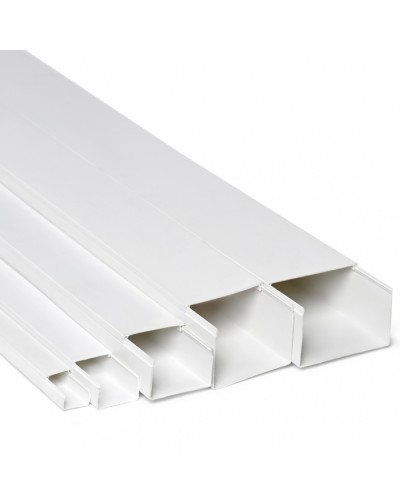 Кабель-канал 25x16x2000, двойной замок, белый (ПожТехКабель) в Сергиевом Посаде Кабель-канал Pintop.ru