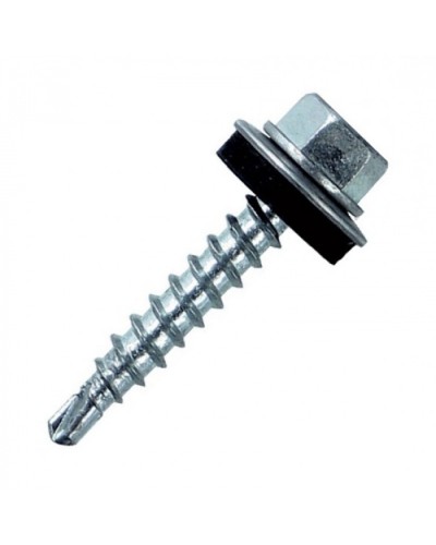 Саморез кровельный с шайбой 4,8х28 оц.(1000 шт/уп) ПожТехКабель PTK-Accessories 860-010 в Сергиевом Посаде Крепеж: Дюбели, шурупы, саморезы Pintop.ru