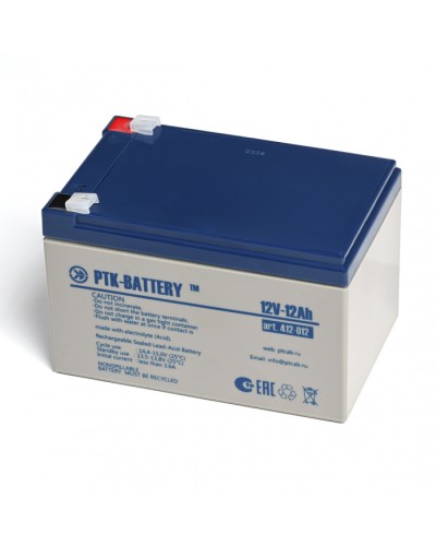 Аккумулятор свинцово-кислотный ПожТехКабель PTK-BATTERY АКБ 12V - 12Ah в Сергиевом Посаде Электротехническое оборудование Pintop.ru